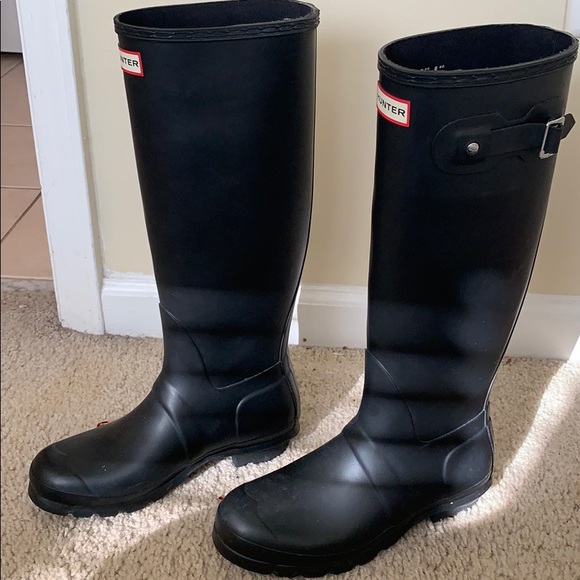 Tall Black Hunter Boots - Picture 2 of 6